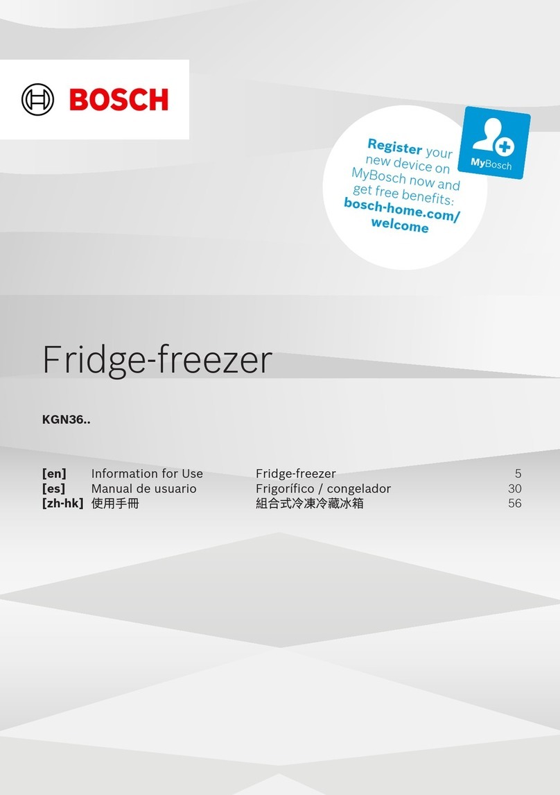 Bosch KGN36 Series Specification sheet