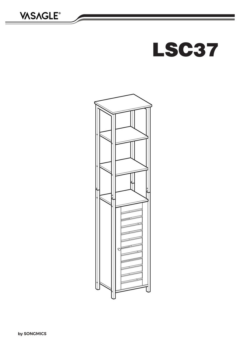 Songmics VASAGLE LSC37 Assembly instructions