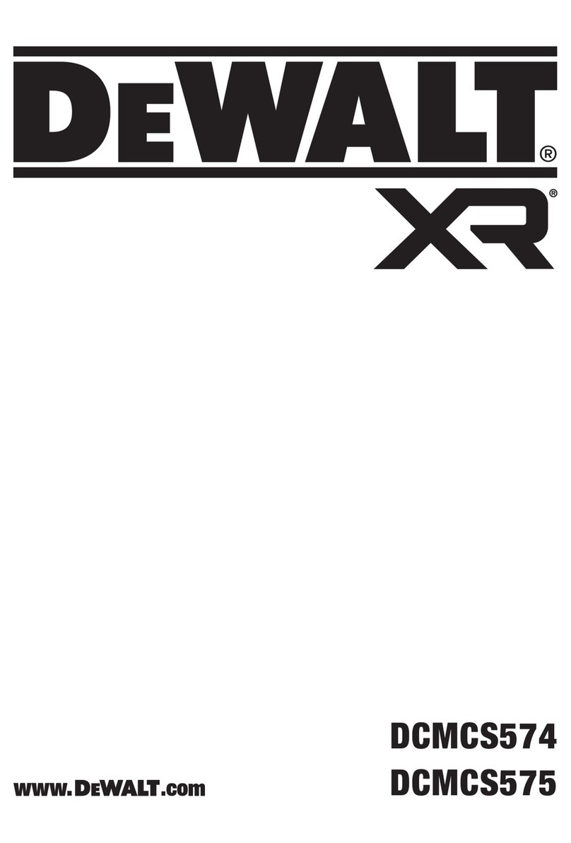 DeWalt DCMCS574 User manual