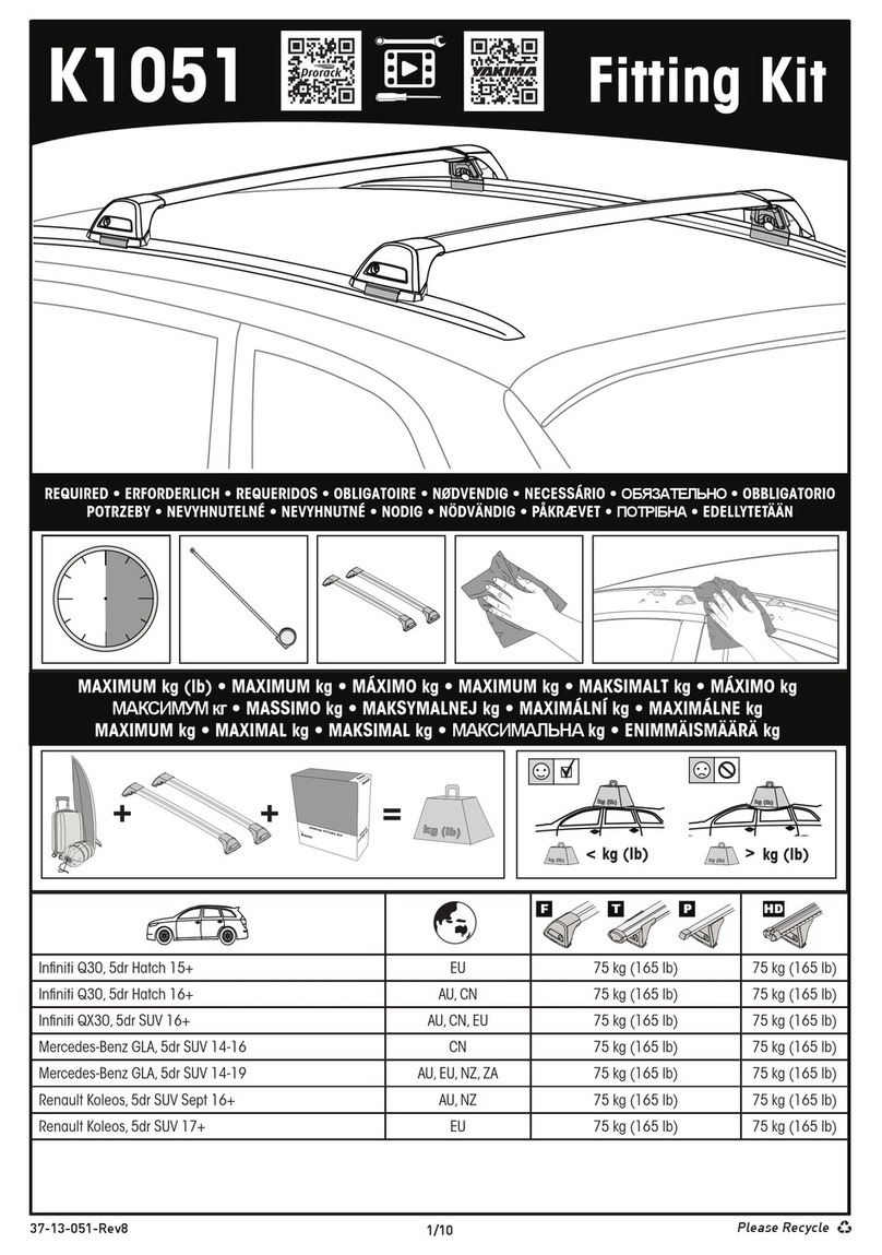 Prorack K1051 manual