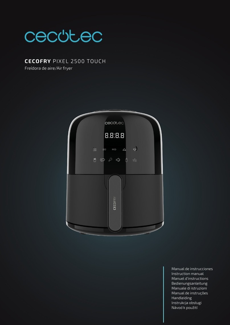 cecotec CECOFRY PIXEL 2500 TOUCH instruction manual