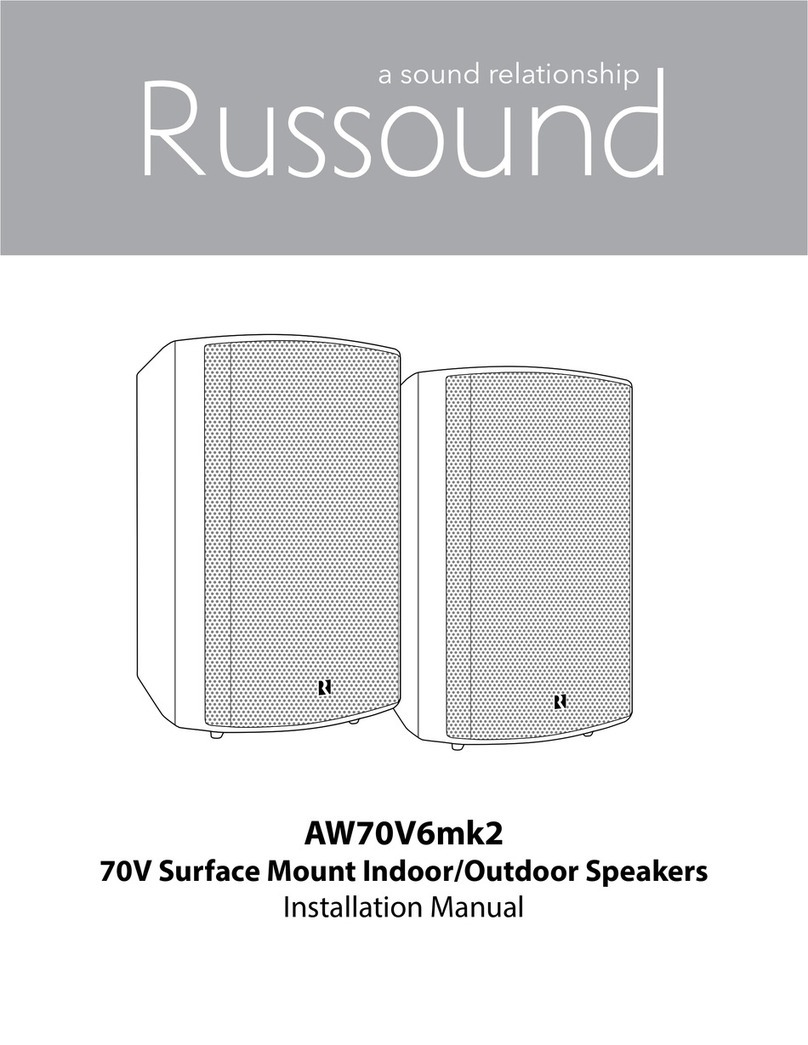 Russound AW70V6mk2 installation manual
