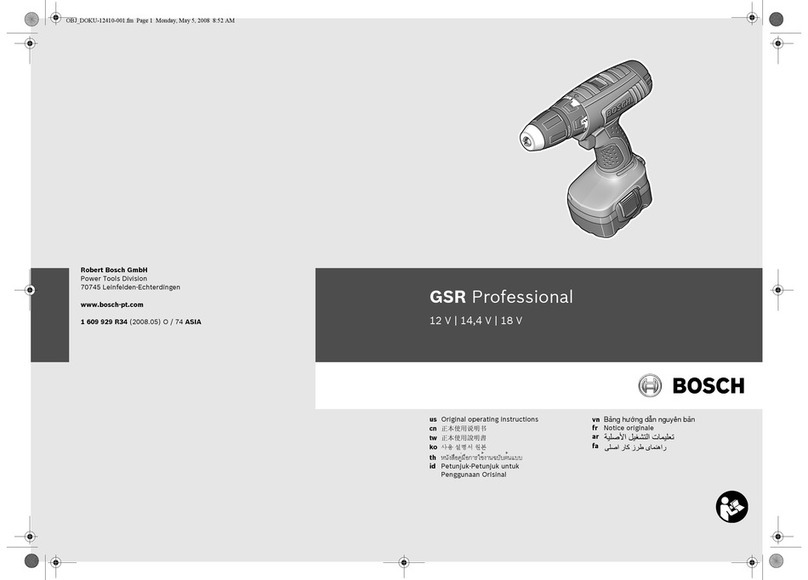 Bosch GSR 14,4 V operating instructions