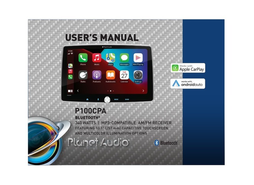 Planet Audio P100CPA User manual