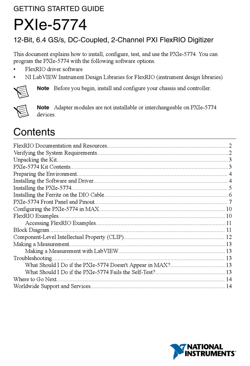 National Instruments PXIe-5774 User manual National Instruments PXIe-5774 User manual