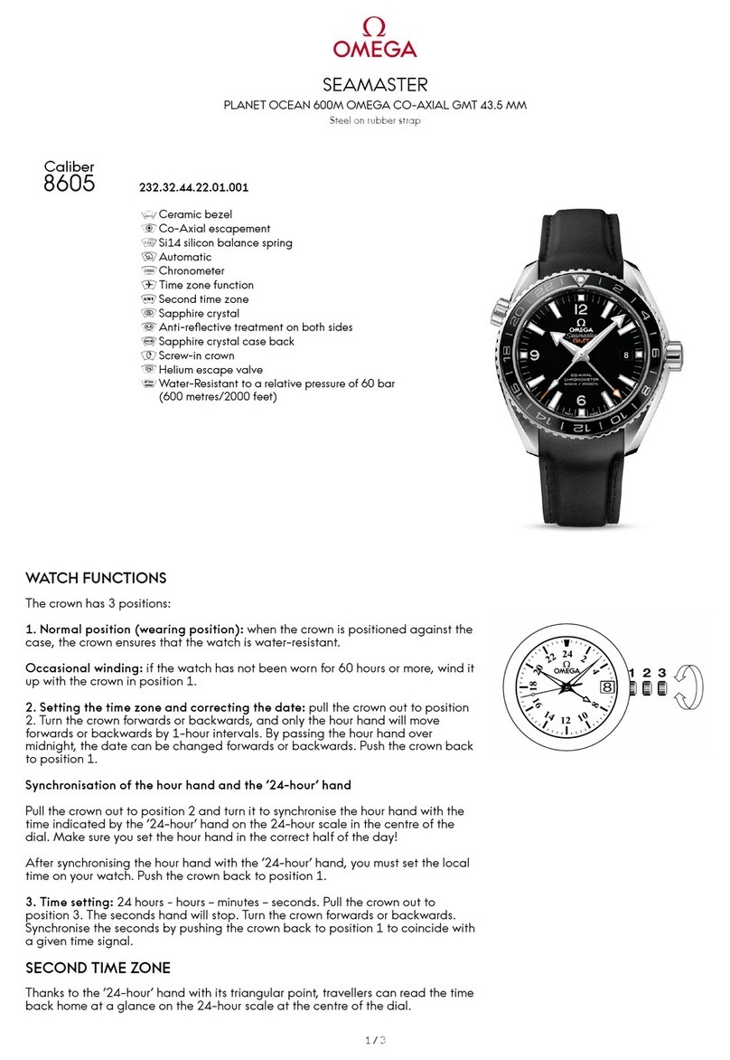 Omega 232.32.44.22.01.001 User manual