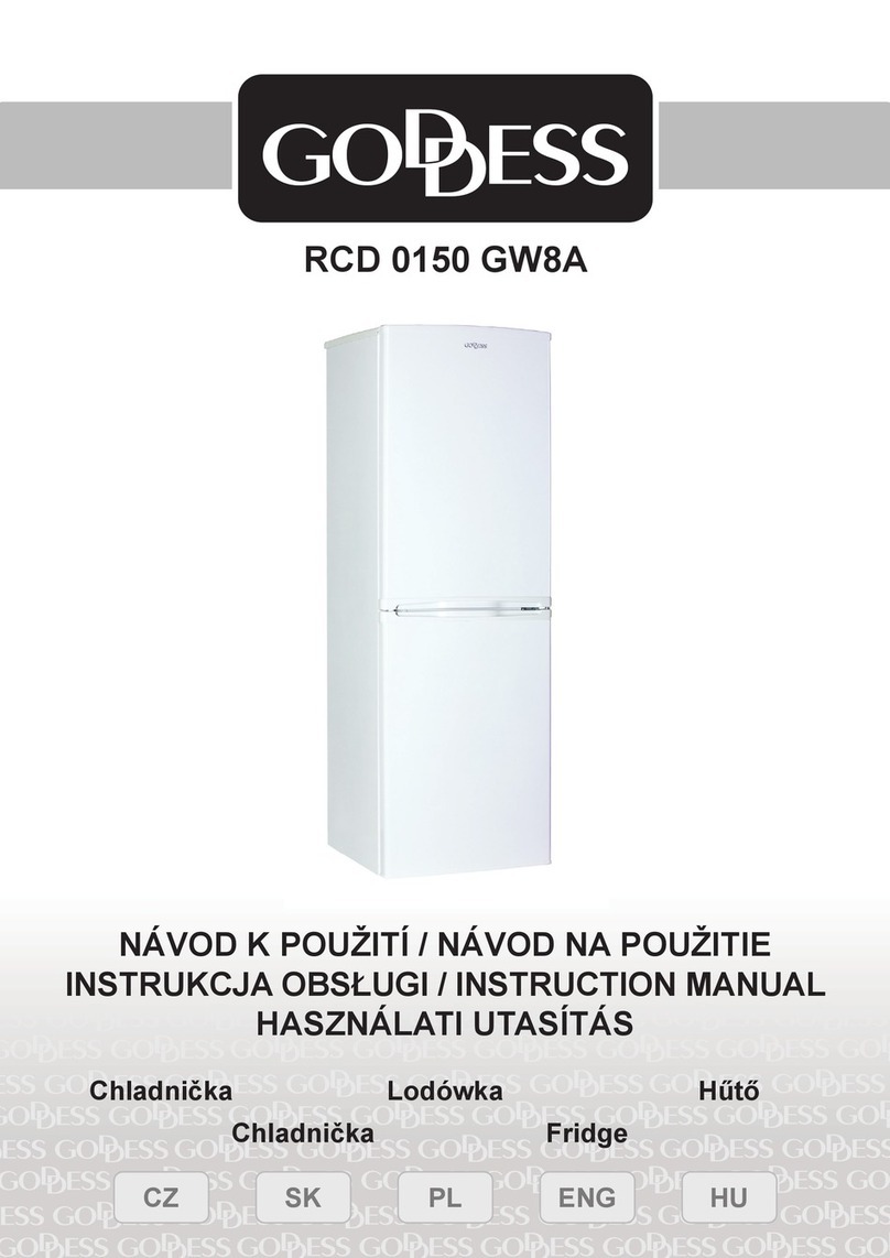 Goddess RCD 0150 GW8A User manual