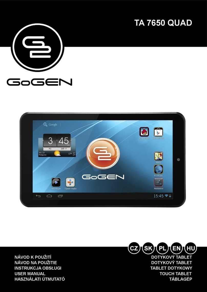 Gogen TA 7650 QUAD user manual