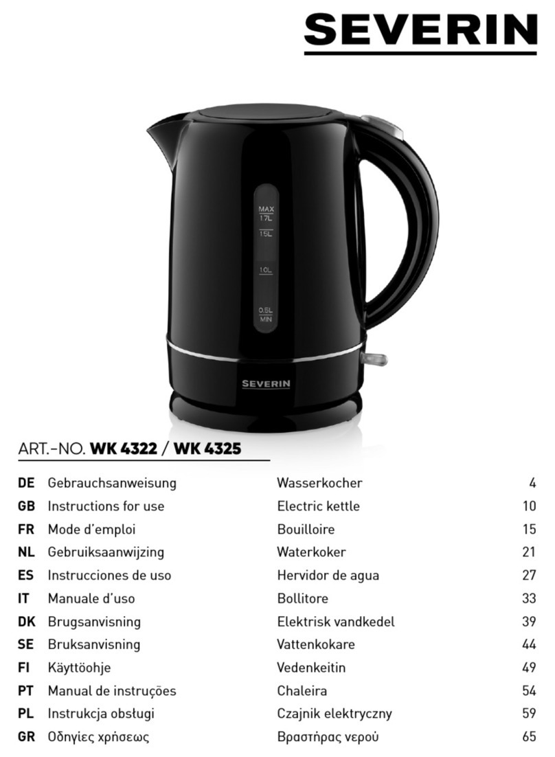SEVERIN WK 4325 Instructions for use