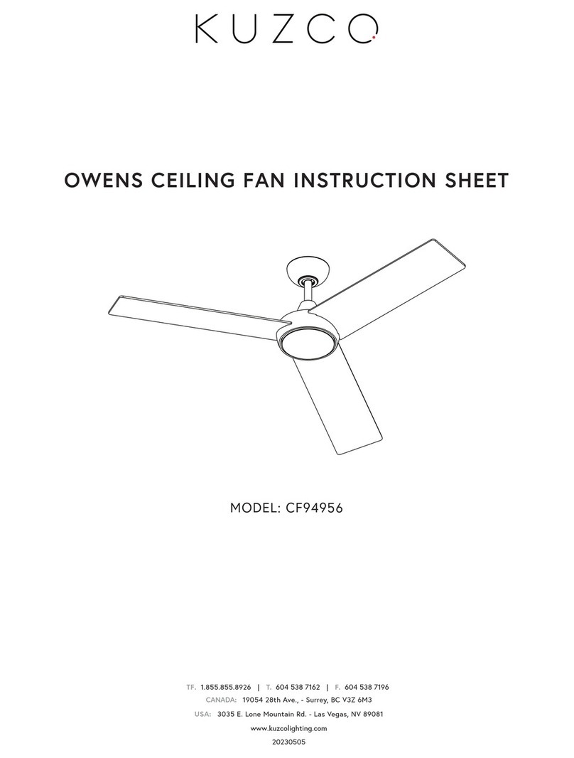 kuzco lighting OWENS instruction sheet kuzco lighting OWENS instruction sheet