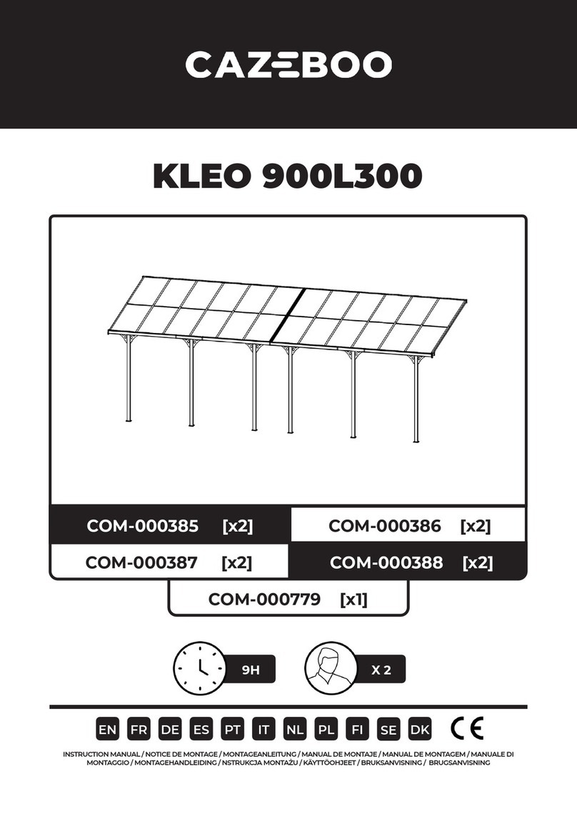 CAZEBOO KLEO 900L300 User manual CAZEBOO KLEO 900L300 User manual