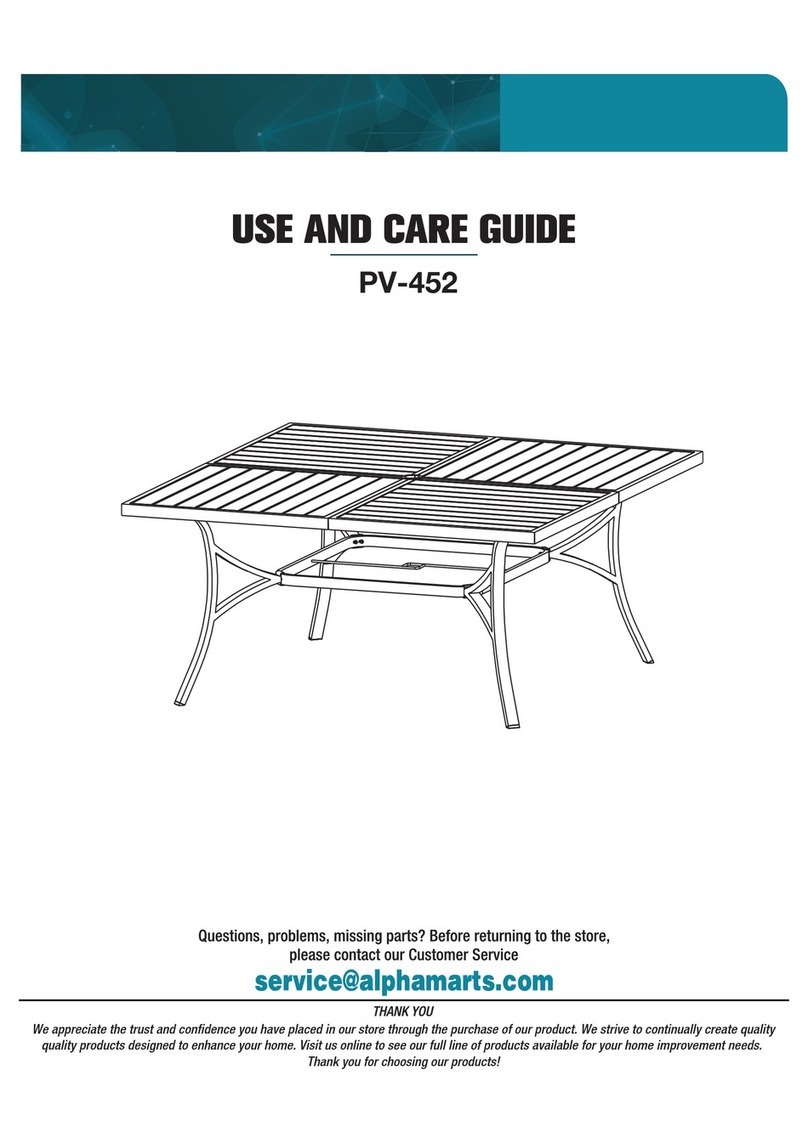 PHI VILLA PV-452 Use and care guide