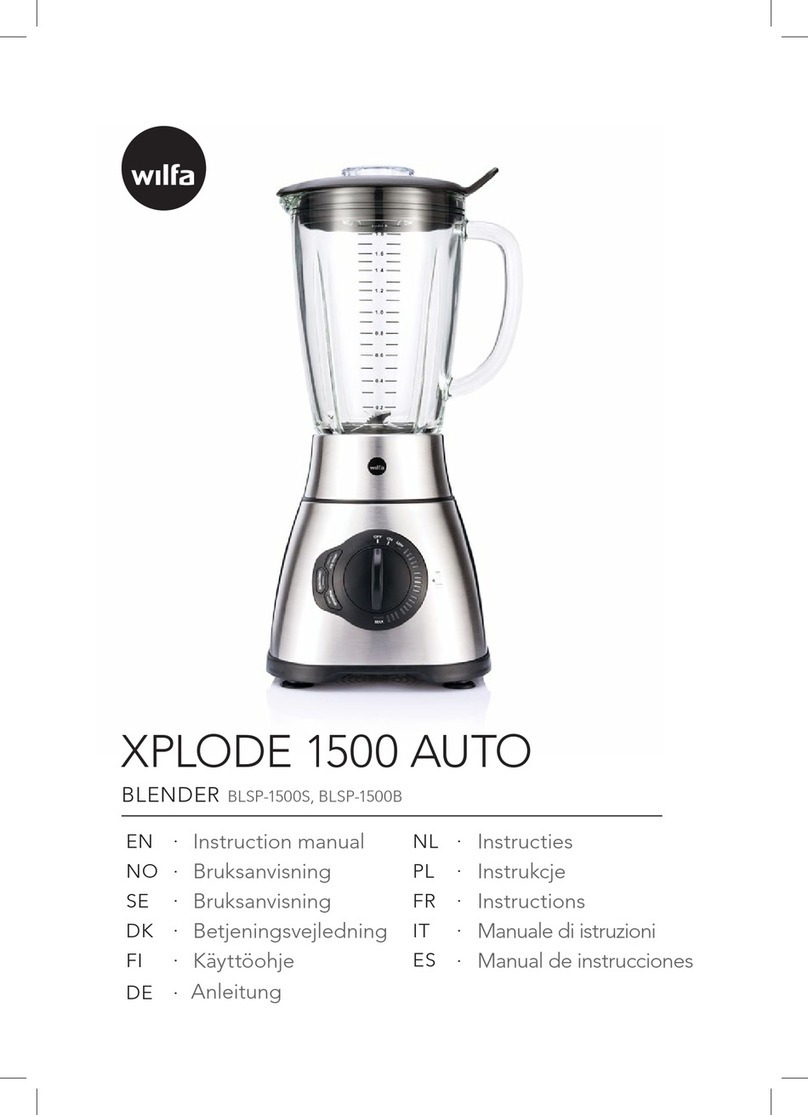 Wilfa XPLODE 1500 AUTO User manual Wilfa XPLODE 1500 AUTO User manual