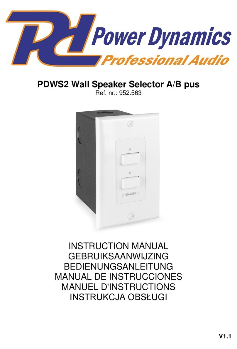 Power Dynamics PDWS2 instruction manual