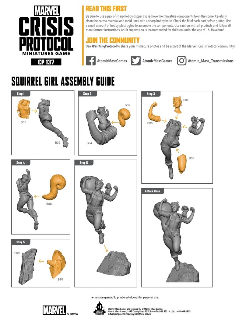 ATOMIC MASS GAMES MARVEL CRISIS PROTOCOL MINIATURES GAME GWENPOOL AND SQUIRREL... User manual ATOMIC MASS GAMES MARVEL CRISIS PROTOCOL MINIATURES GAME GWENPOOL AND SQUIRREL... User manual