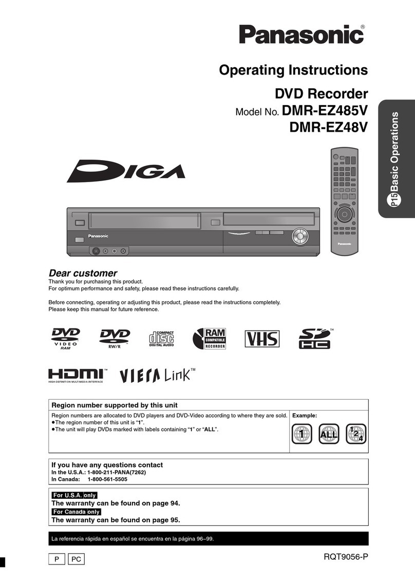 Panasonic DMR-EZ48K User manual