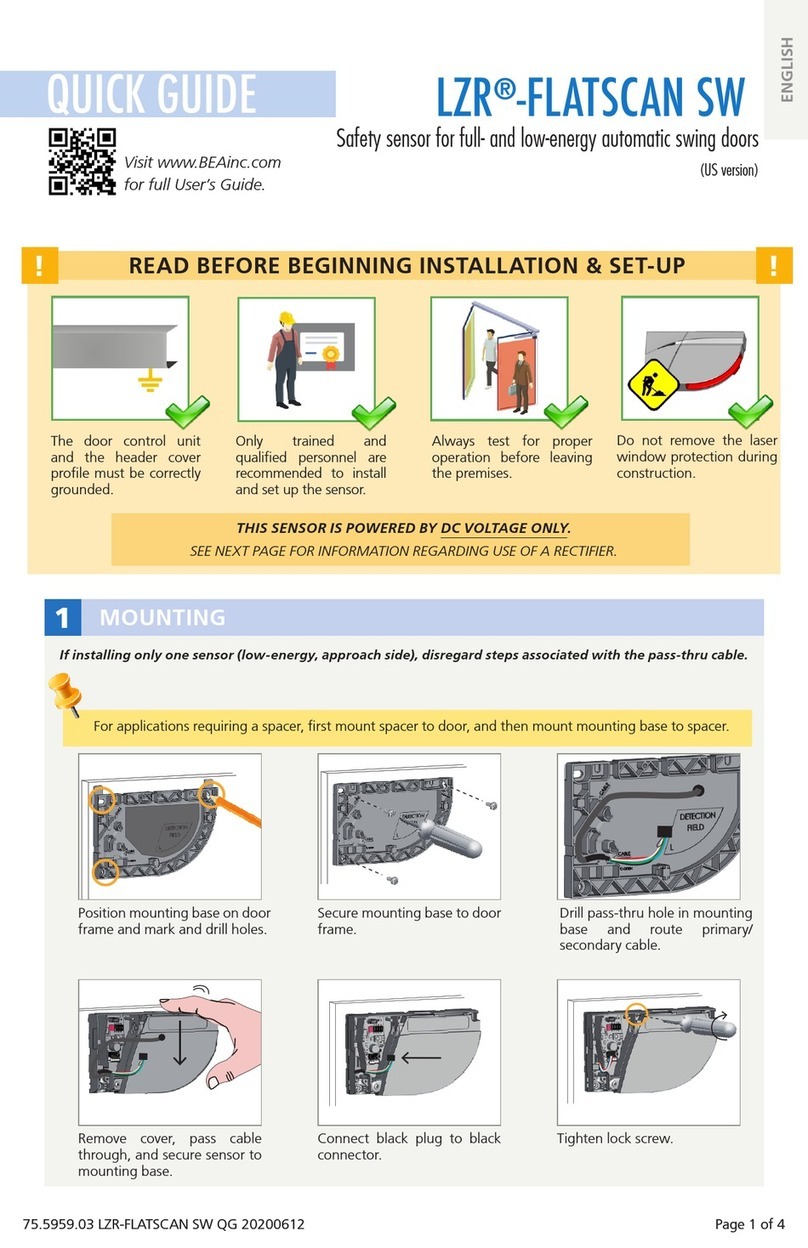 BEA LZR-FLATSCAN SW quick guide