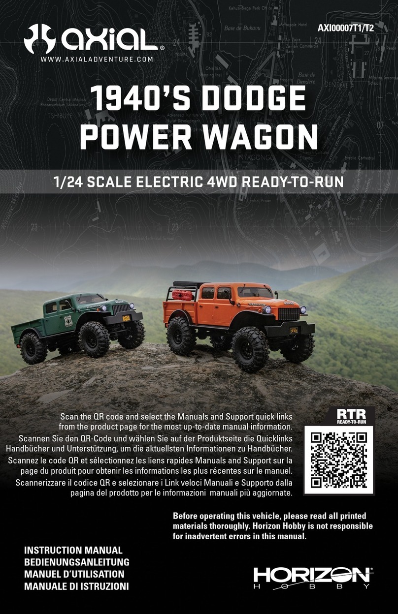 Horizon Hobby axial 1940'S DODGE POWER WAGON instruction manual