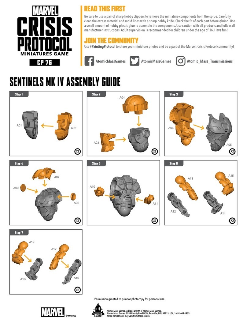 ATOMIC MASS GAMES MARVEL CRISIS PROTOCOL MINIATURES GAME SENTINEL MK... User manual ATOMIC MASS GAMES MARVEL CRISIS PROTOCOL MINIATURES GAME SENTINEL MK... User manual