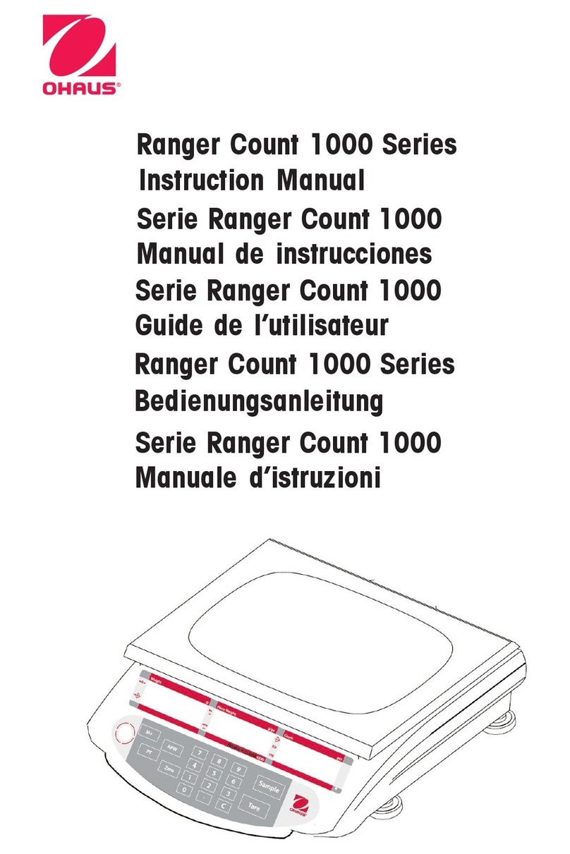 OHAUS Ranger Count 1000 Series instruction manual