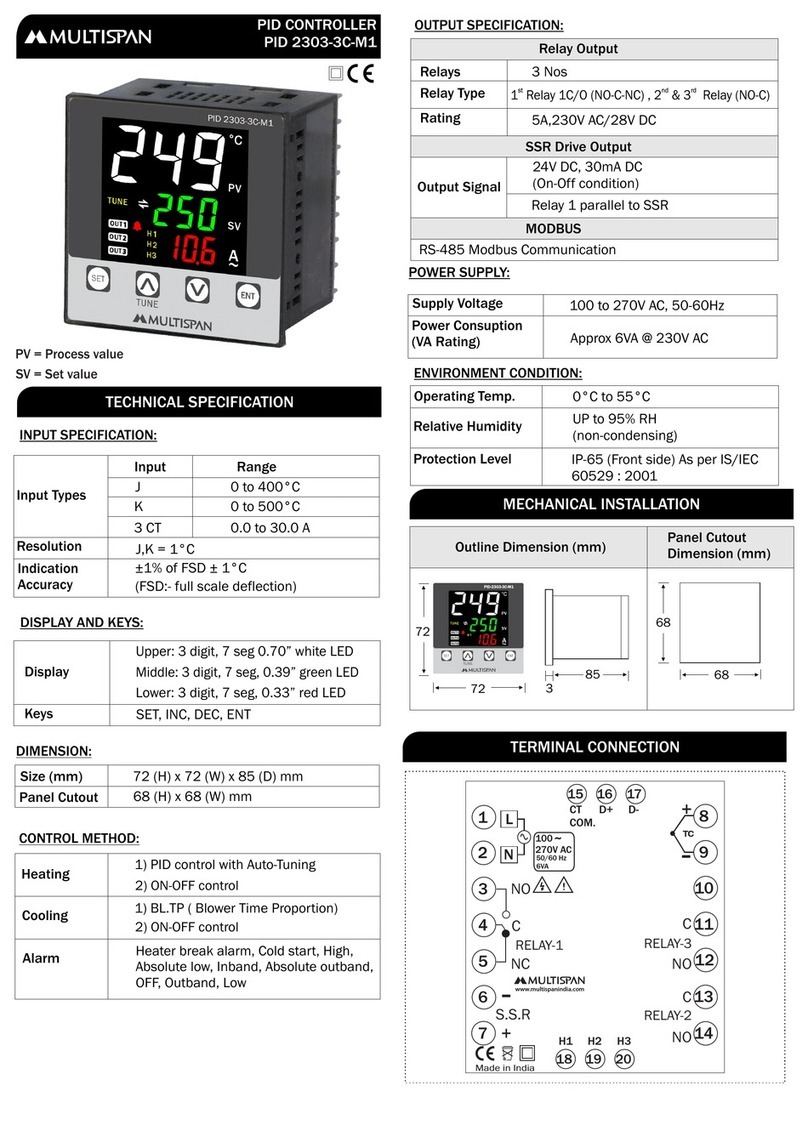 MULTISPAN 2303-3C-M1 Instruction sheet