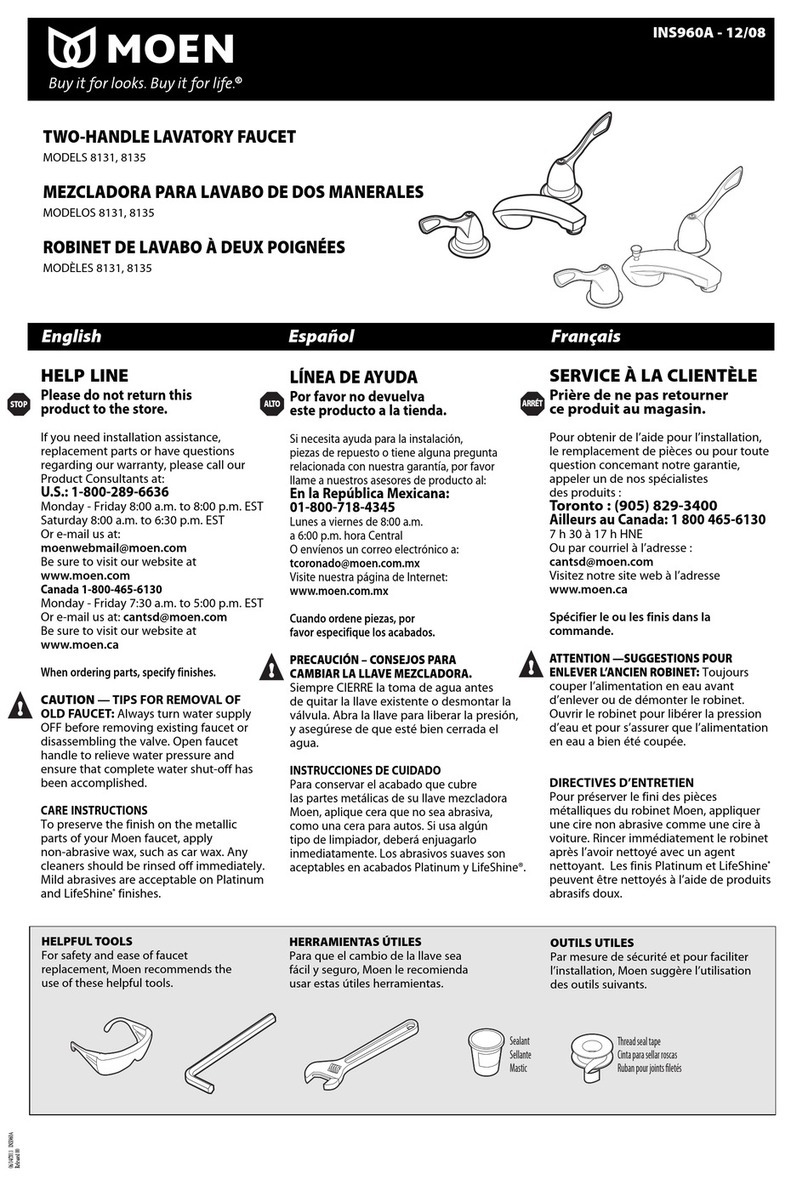 Moen 8131 User manual