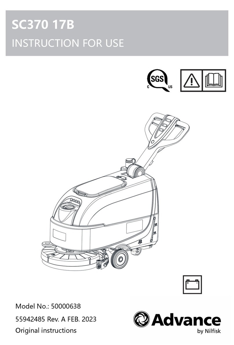 Nilfisk-Advance Advance SC370 17B User manual Nilfisk-Advance Advance SC370 17B User manual