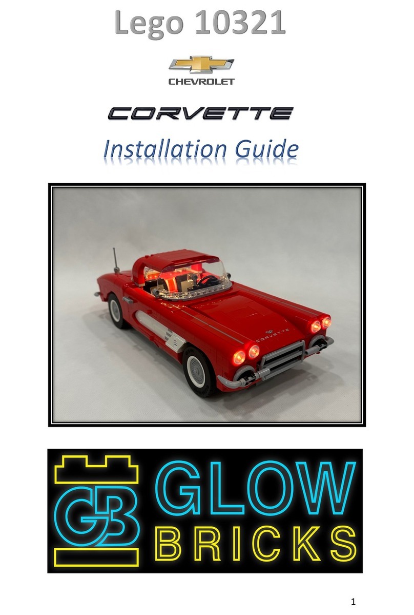 Glow Bricks Lego CHEVROLET CORVETTE installation guide