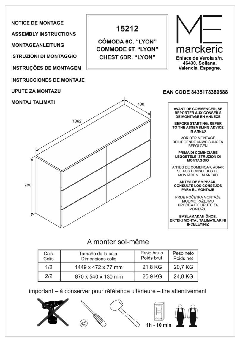 MARCKERIC LYON 15212 Assembly instructions