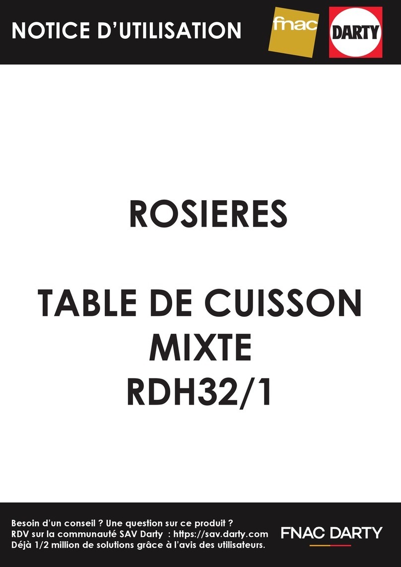 ROSIERES RDH32/1 instruction manual