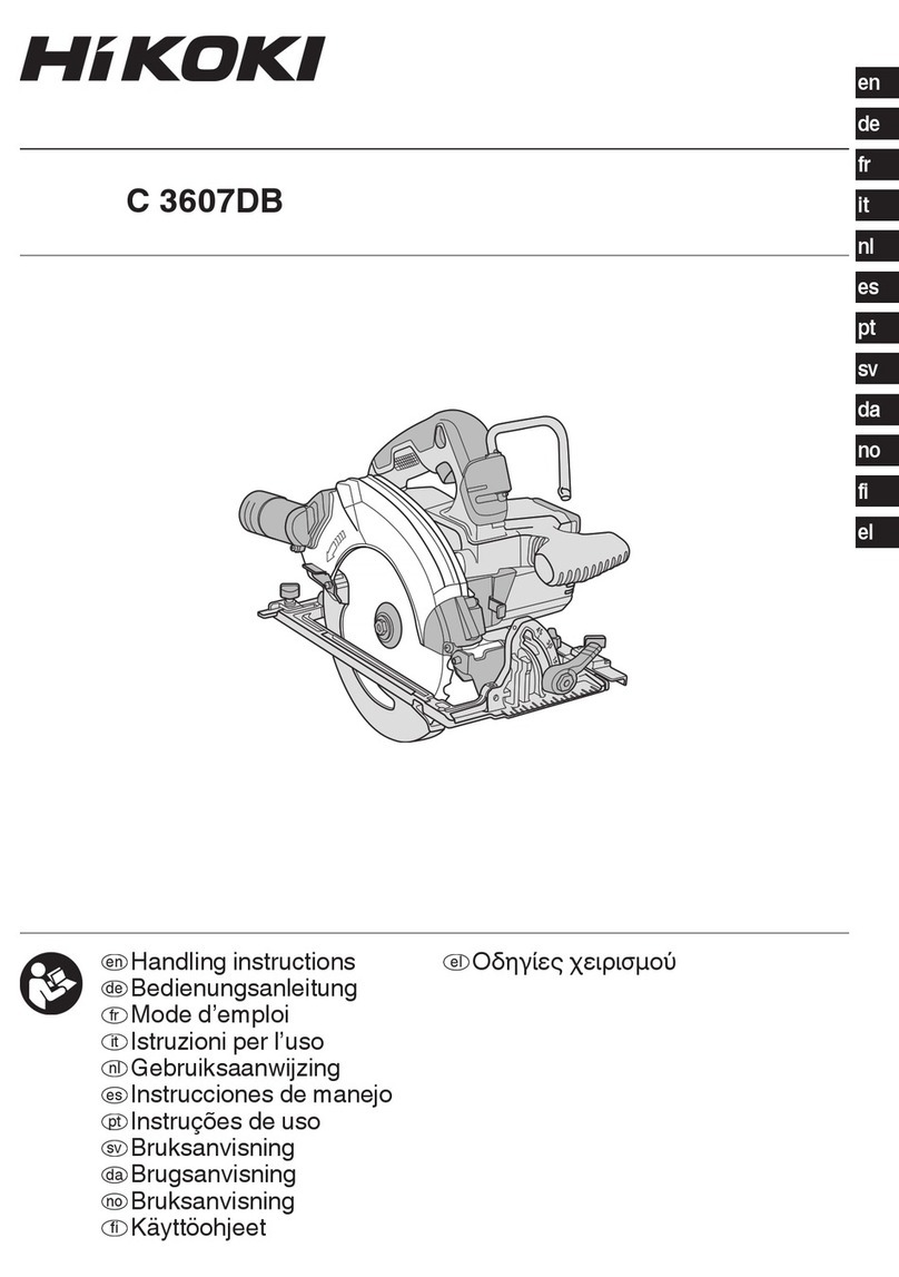 HIKOKI C 3607DB Handling instructions