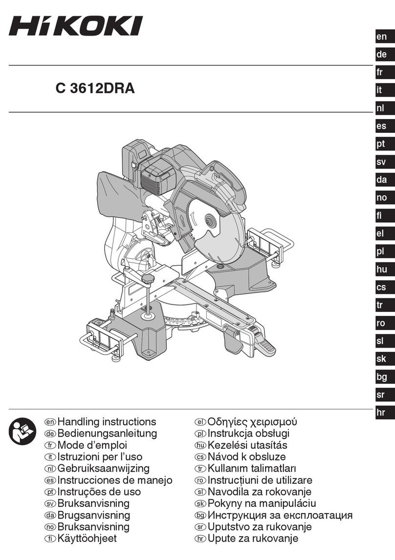 HIKOKI C 3612DRA User manual HIKOKI C 3612DRA User manual