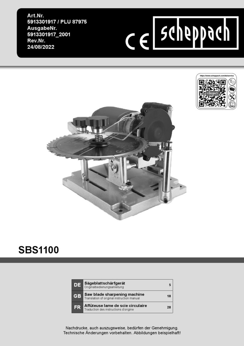 Scheppach SBS1100 Instructions for use