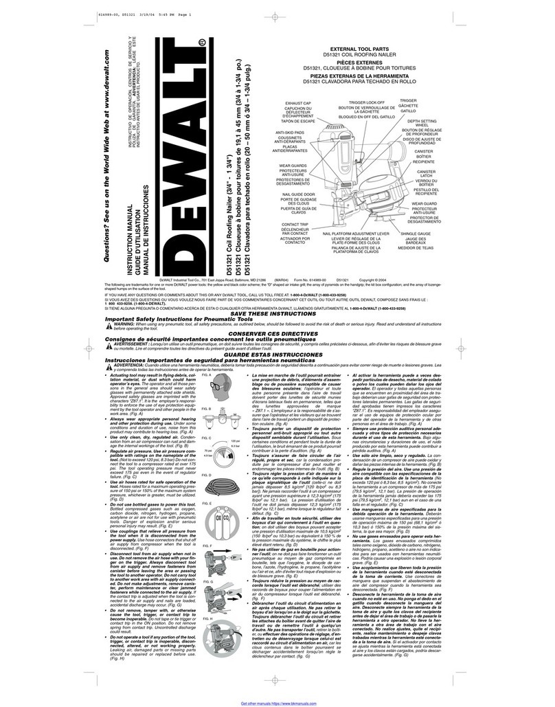 DeWalt D51321 User manual