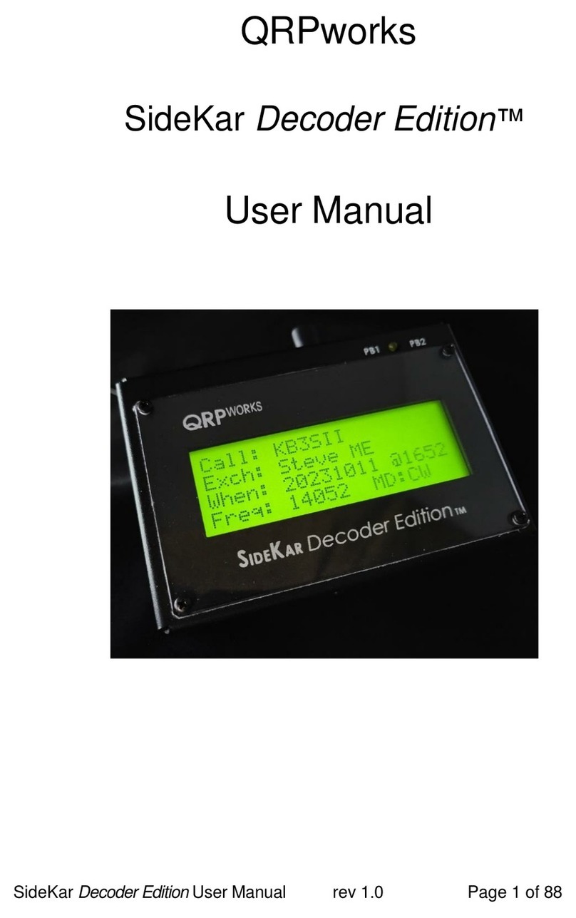 QRPworks SideKar Decoder Edition user manual