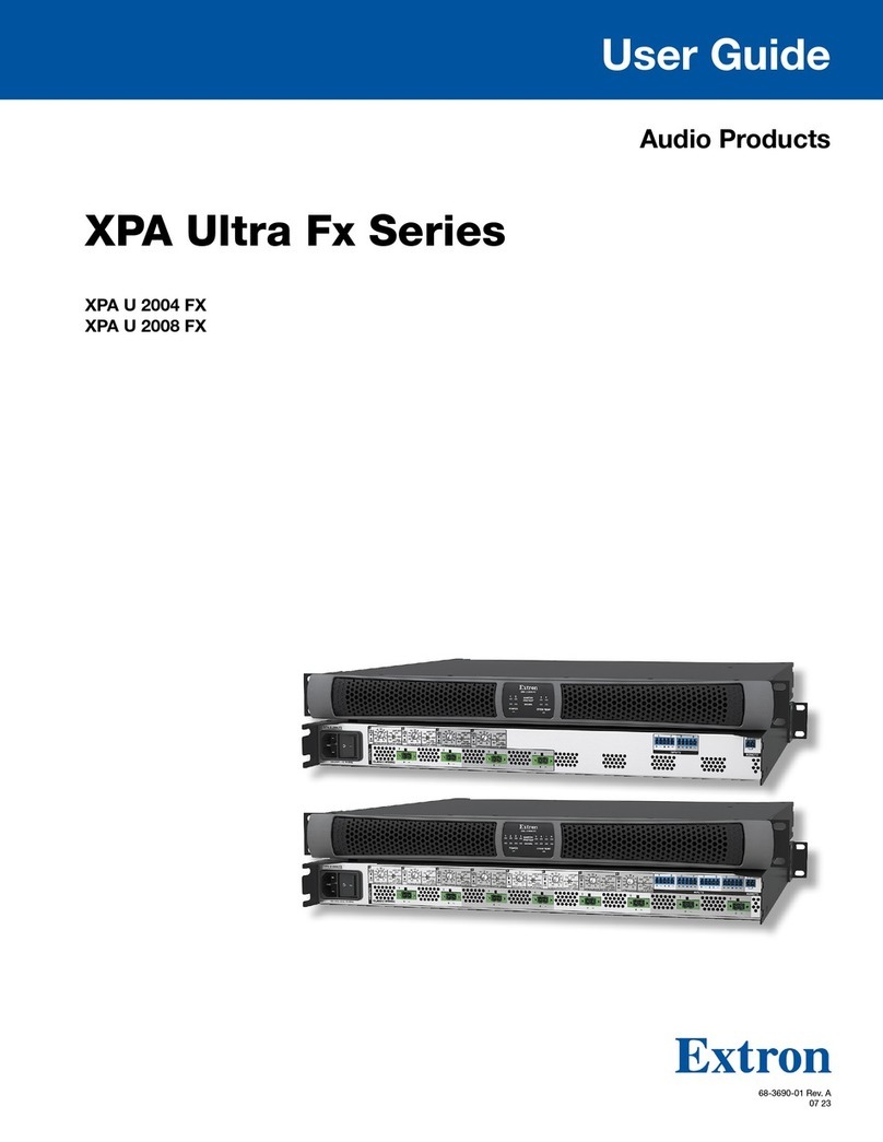 Extron electronics XPA Ultra Fx Series User manual