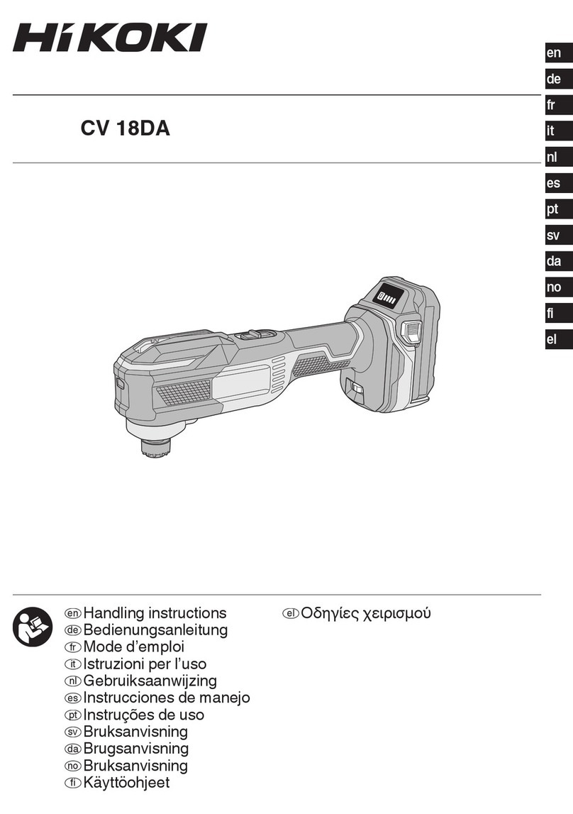 HIKOKI CV 18DA User manual
