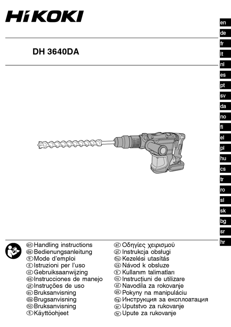 HIKOKI DH 3640DA User manual