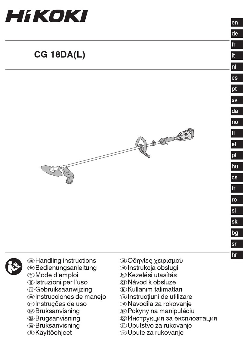 HIKOKI CG 18DA Handling instructions