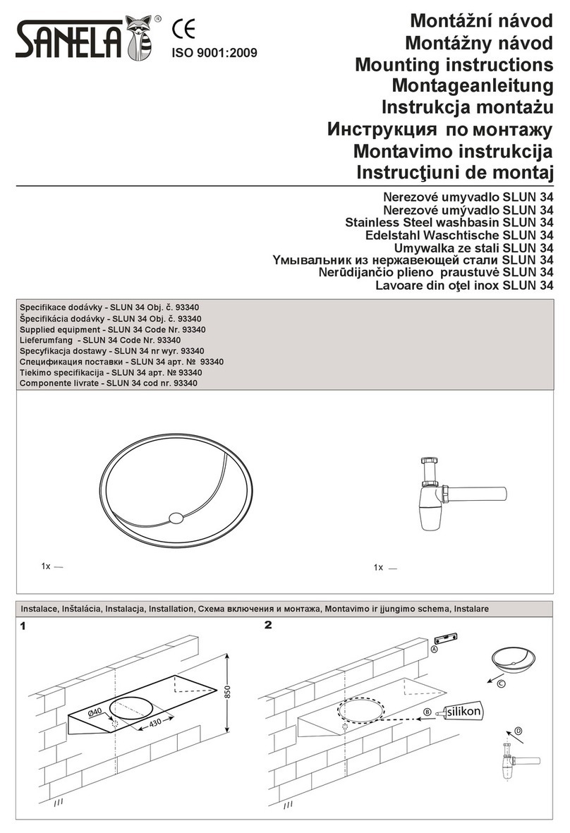 Sanela SLUN 34 Mounting instructions