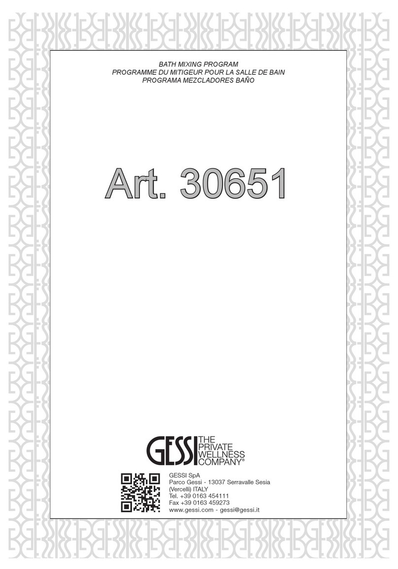 Gessi 30651 User manual