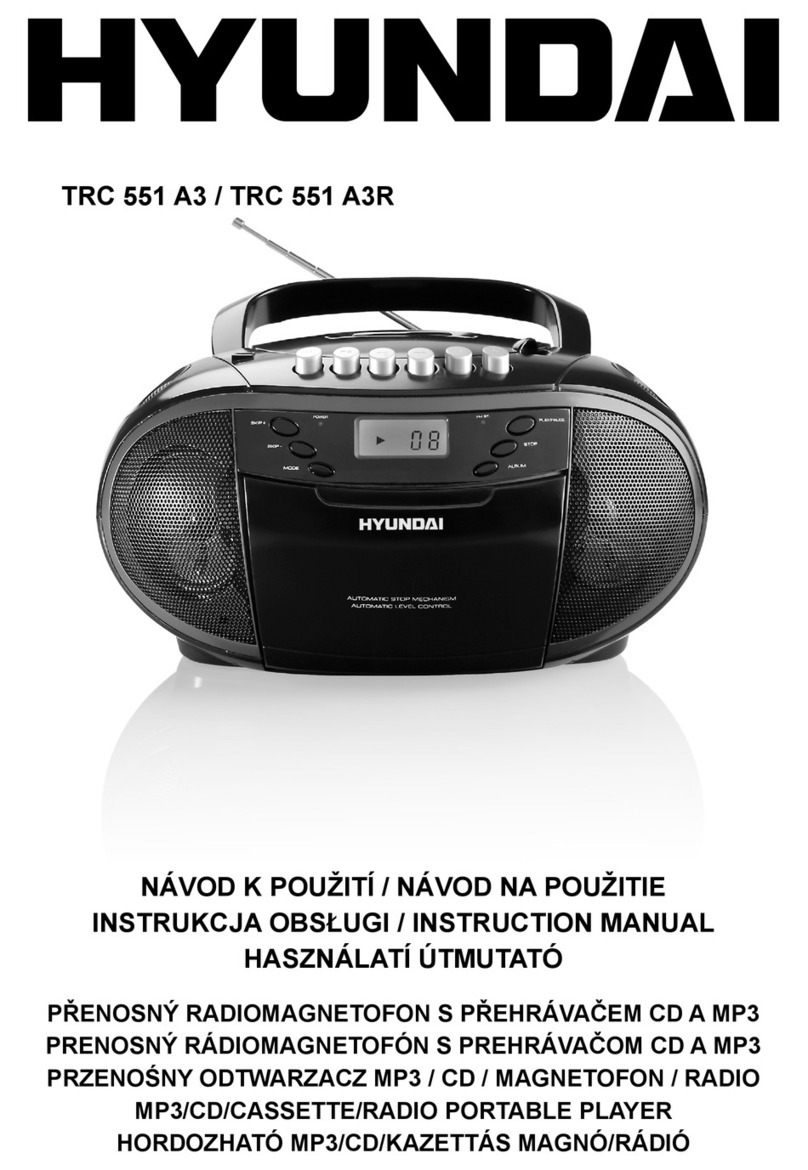 Hyundai TRC 551 A3 instruction manual