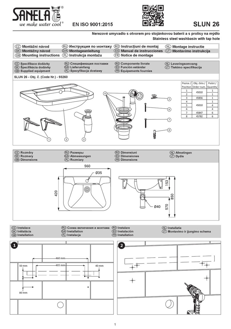 Sanela SLUN 26 Mounting instructions Sanela SLUN 26 Mounting instructions