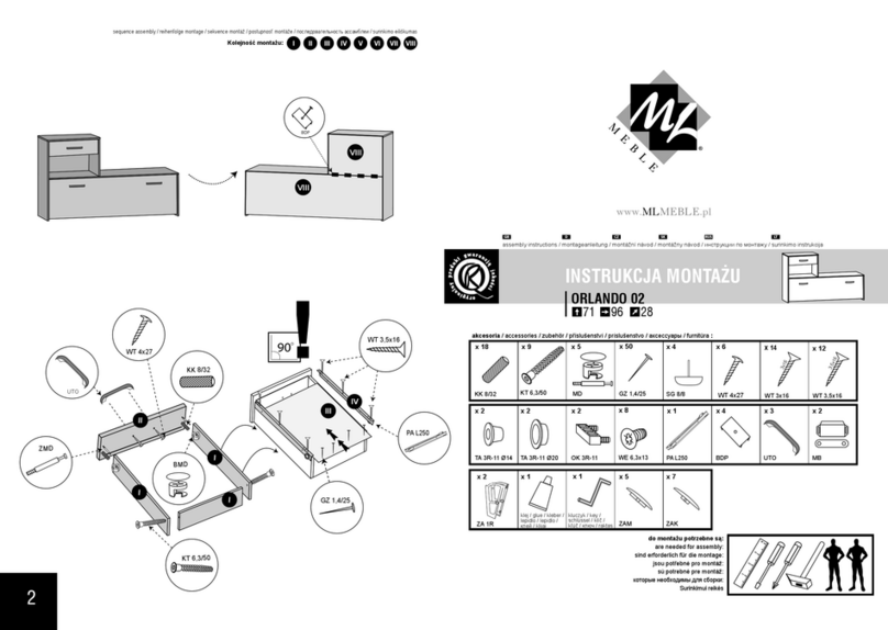 mlmeble ORLANDO 02 Assembly instructions