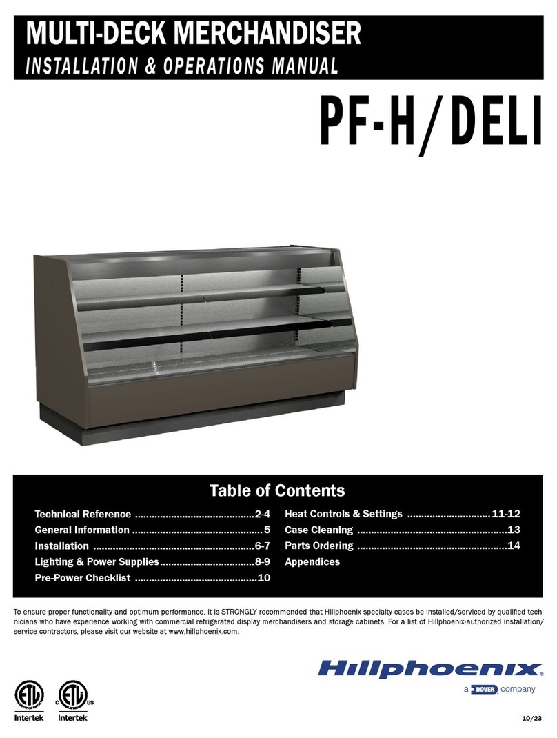Dover Hillphoenix PF-H Installation & operation manual