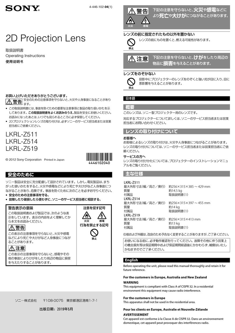 Sony LKRL-Z511 User manual