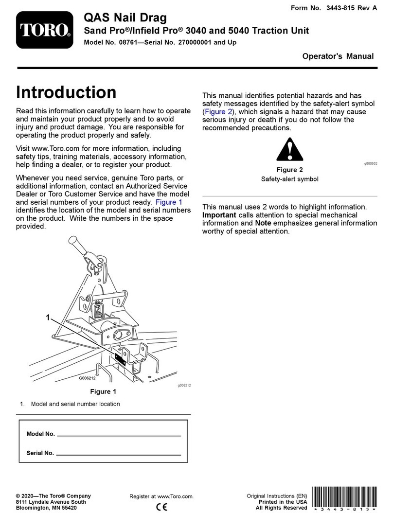 Toro Sand Pro 5040 Operator's manual