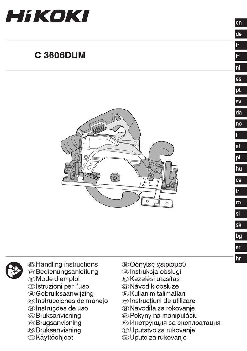 HIKOKI C 3606DUM User manual