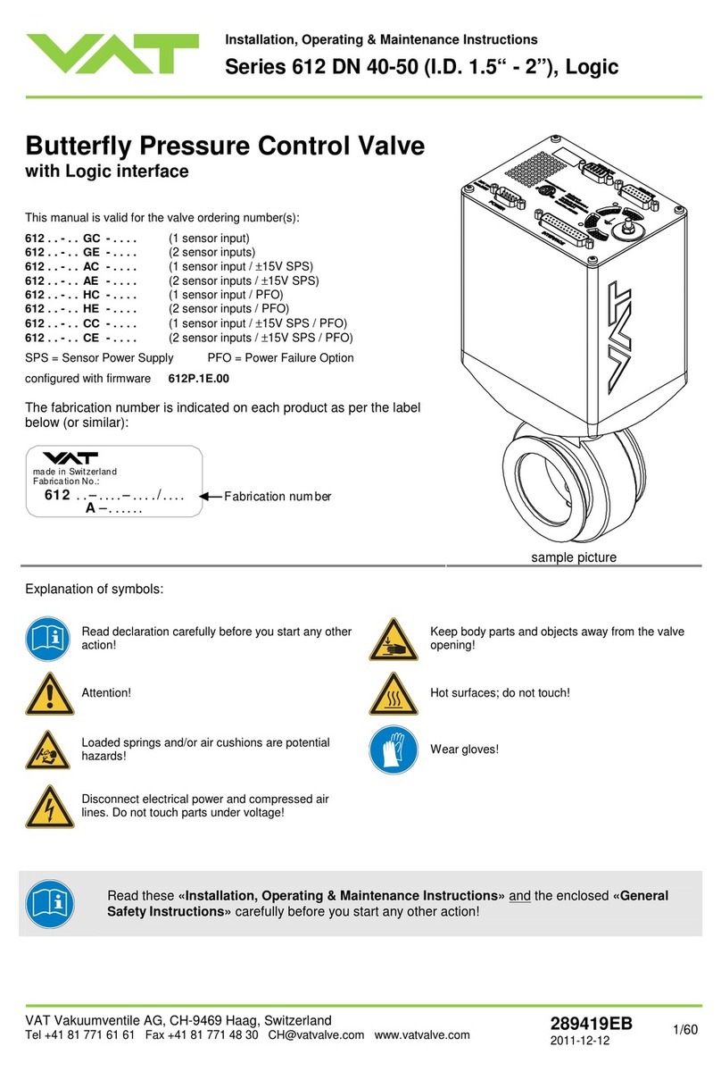 VAT 612 GC Series Assembly instructions