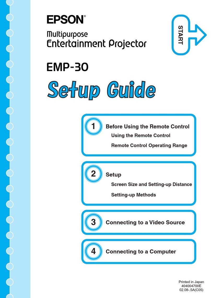 Epson EMP-30 User manual